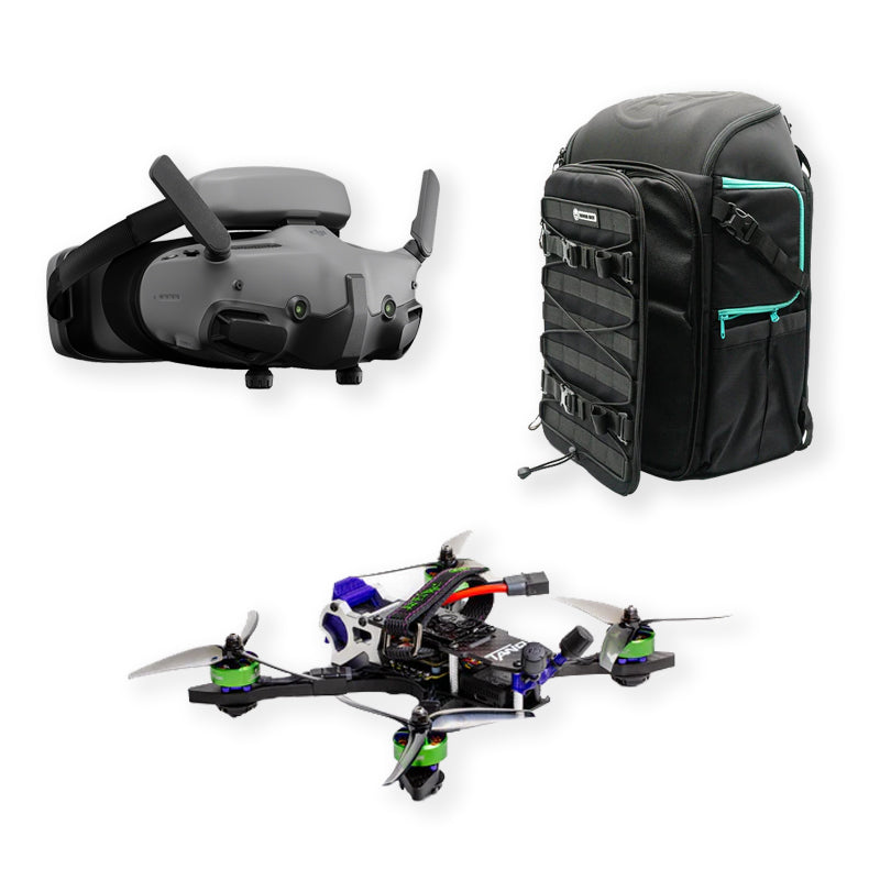 DJI Goggles 3 - Tanq 2 6S 5" Drone - Rotor Riot FPV Backpack Bundle