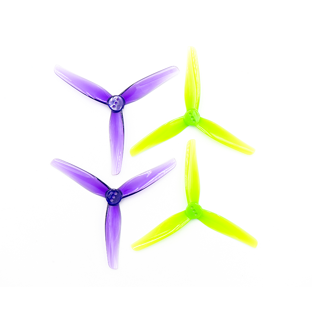 T3.5x2.5x3 Tri-Blade 3.5" Prop with 2mm Shaft 4 Pack - Let's Fly RC Edition