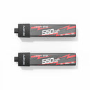 2S 550mAh 75C LiHV Battery with BT3.0 Connector 2-Pack