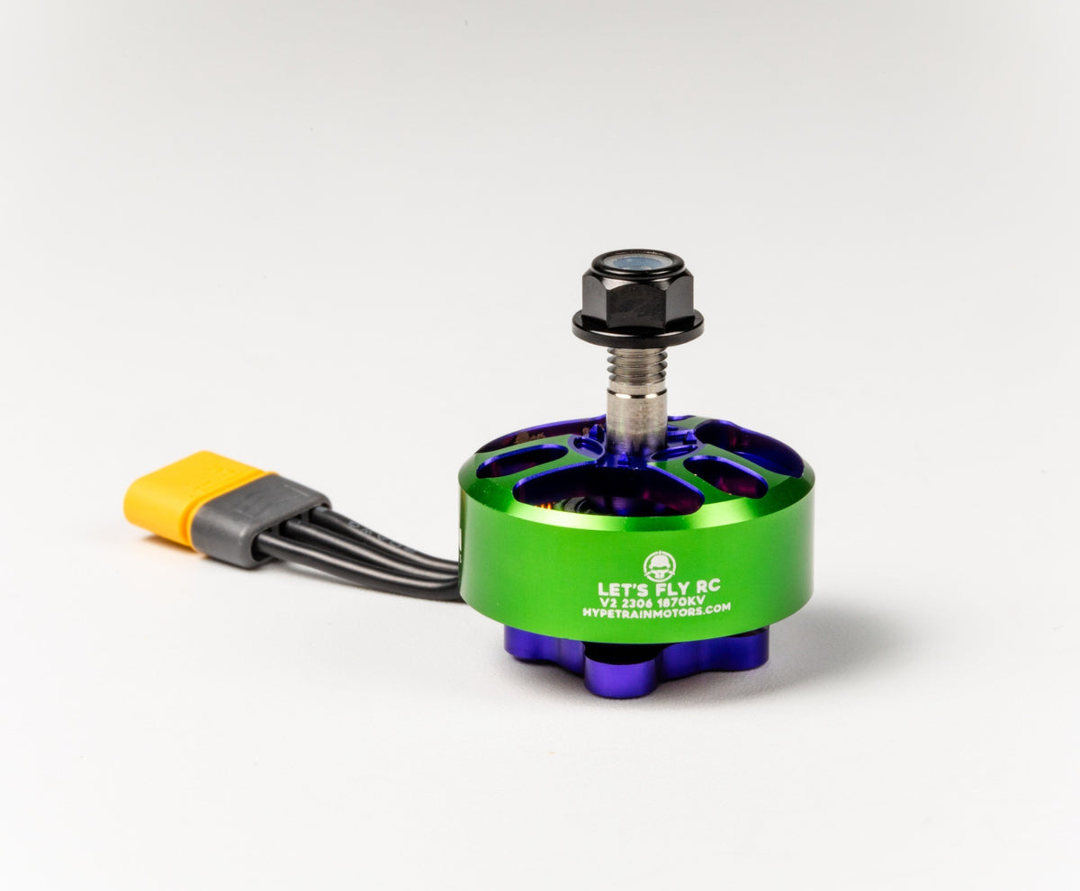 Soldered Rotor Hypetrain Let's Fly RC V2 2306 1870kv Motor Solder-Free – Rotor Riot