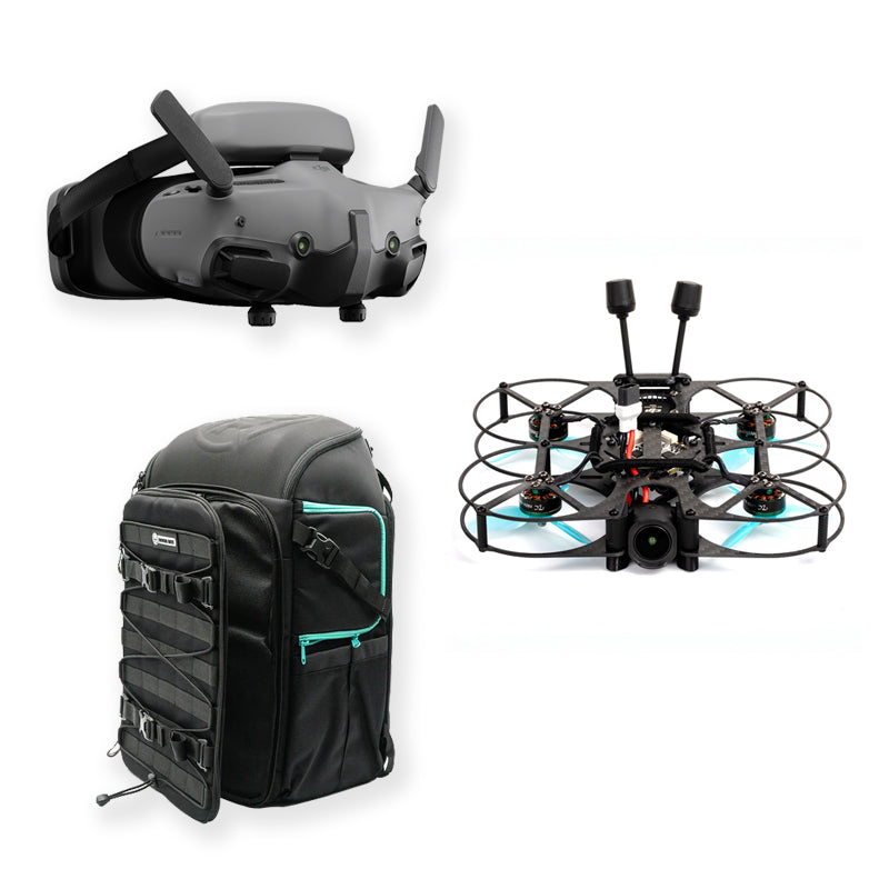 DJI Goggles 3 - Cinemini 4S 2.5" Pro-Spec FPV Drone - Rotor Riot FPV Backpack Bundle