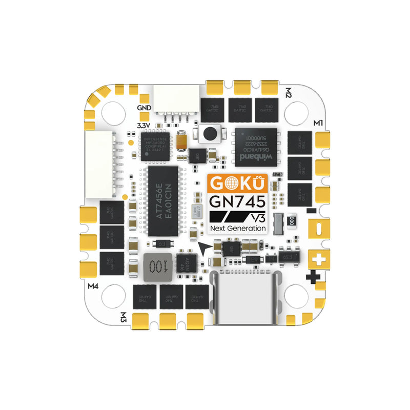 Goku GN745 V3 2-6S 25x25 AIO Flight Controller with 45A 32bit ESC - AM32