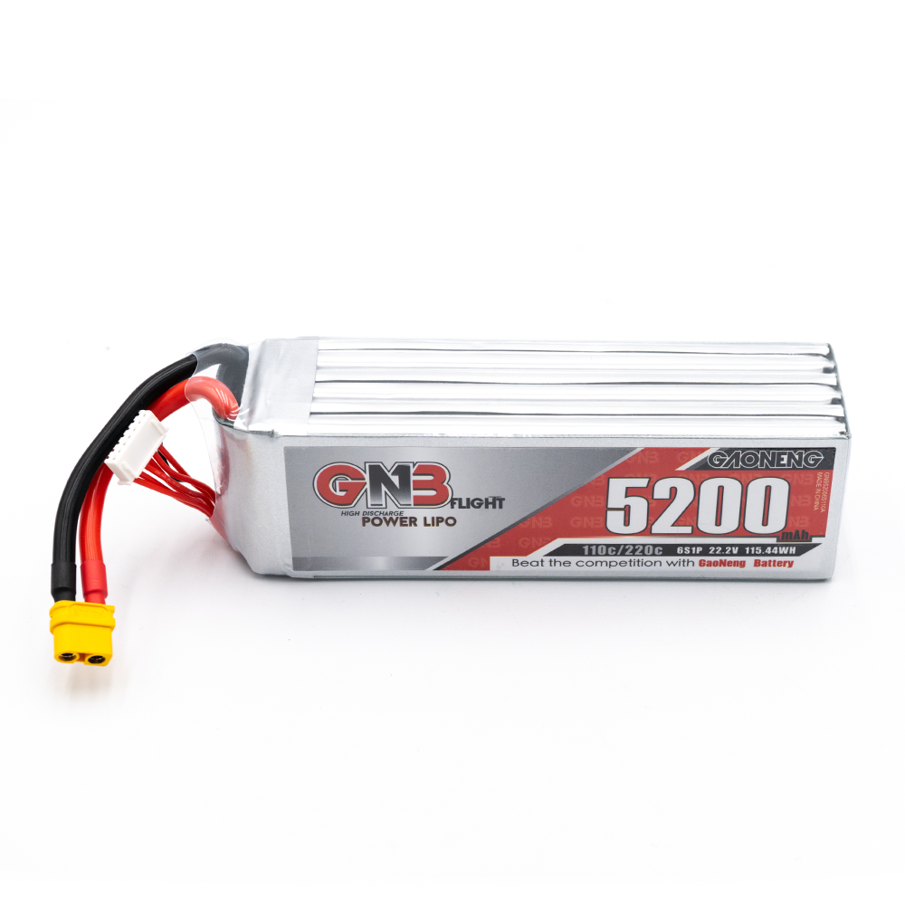 6S 5200mAh 110C LiPo Battery with XT60 Connector