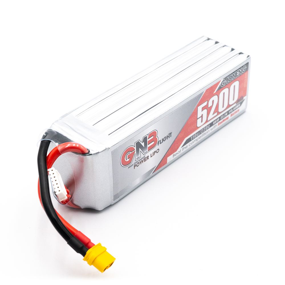 6S 5200mAh 110C LiPo Battery with XT60 Connector