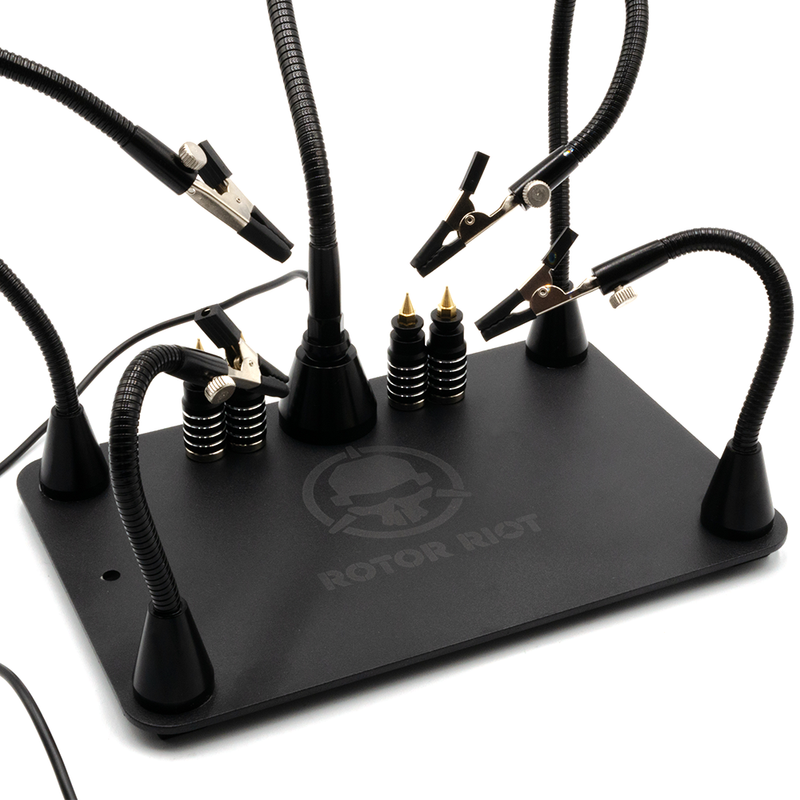 Who Started Rotor Riot Rotor Riot Magnetic Helping Hands with PCB Holder & Magnifying Lamp