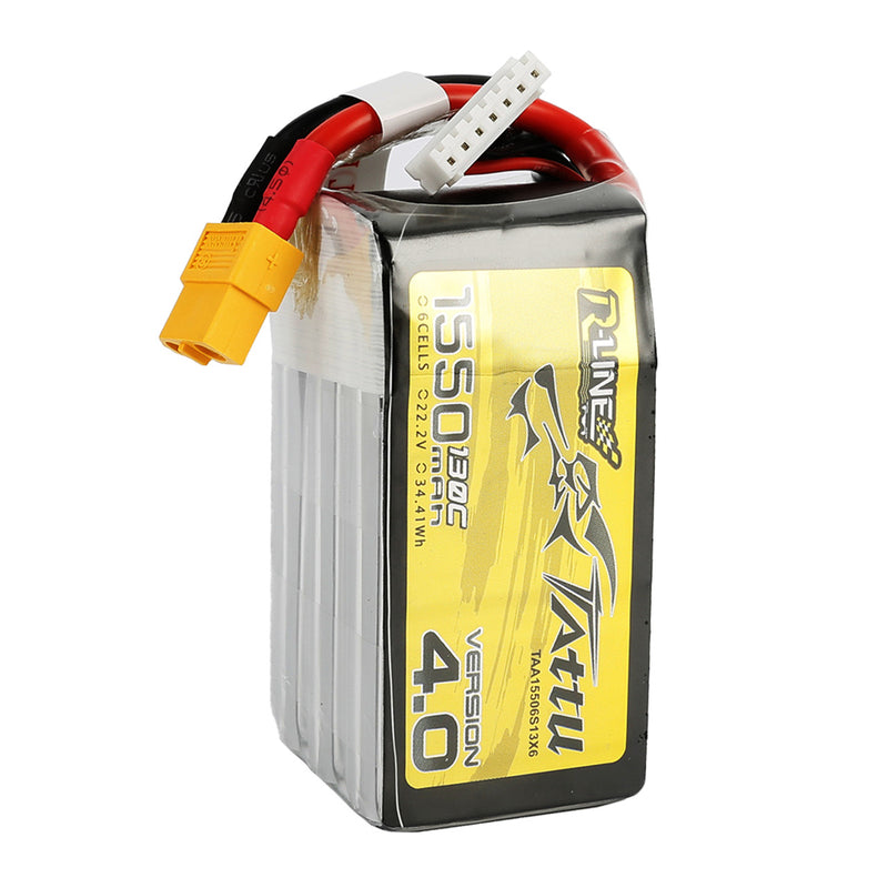 R-Line Version 4.0 6S 1550mAh 130C LiPo Battery with XT60 Connector