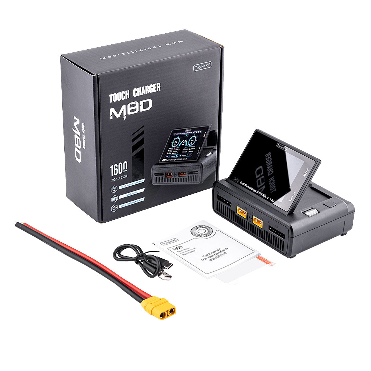 M8D 800W 1-8S Touch Screen Dual Channel DC Smart Charger – Rotor Riot
