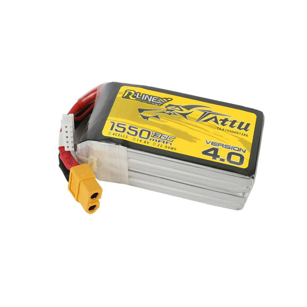 R-Line Version 4.0 4S 1550mAh 130C LiPo Battery with XT60 Connector