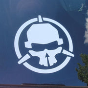 Rotor Riot Skull Decal - Choose Size