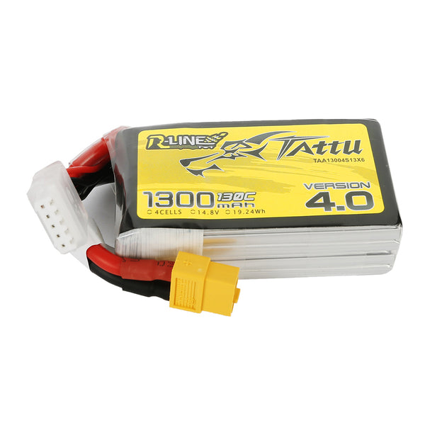 R-Line Version 4.0 4S 1300mAh 130C LiPo Battery with XT60 Connector