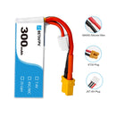 2S 300mAh 45C LiPo Battery with XT30 Connector (2pcs)