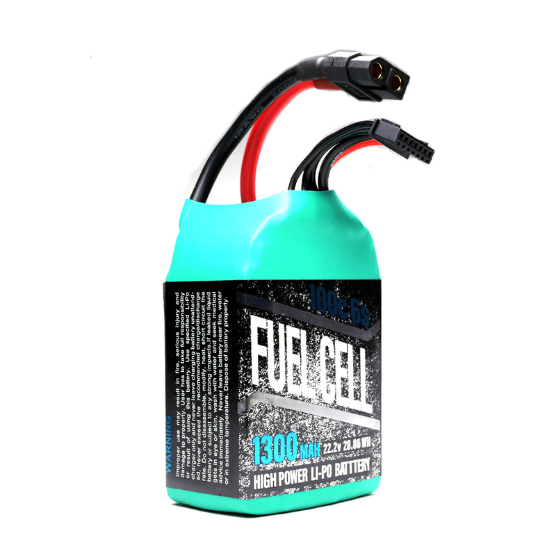 Rotor Riot Fuel Cell - 6S 1300mAh 100C LiPo Battery with XT60 Connector