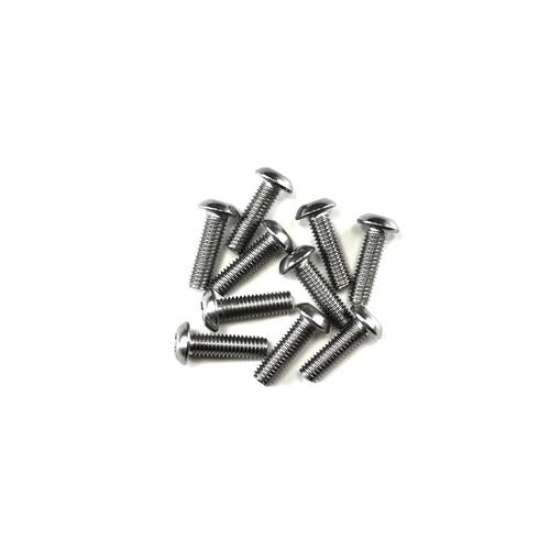 Button Head M3 Stainless Steel Screws 10 Pack - Choose Length