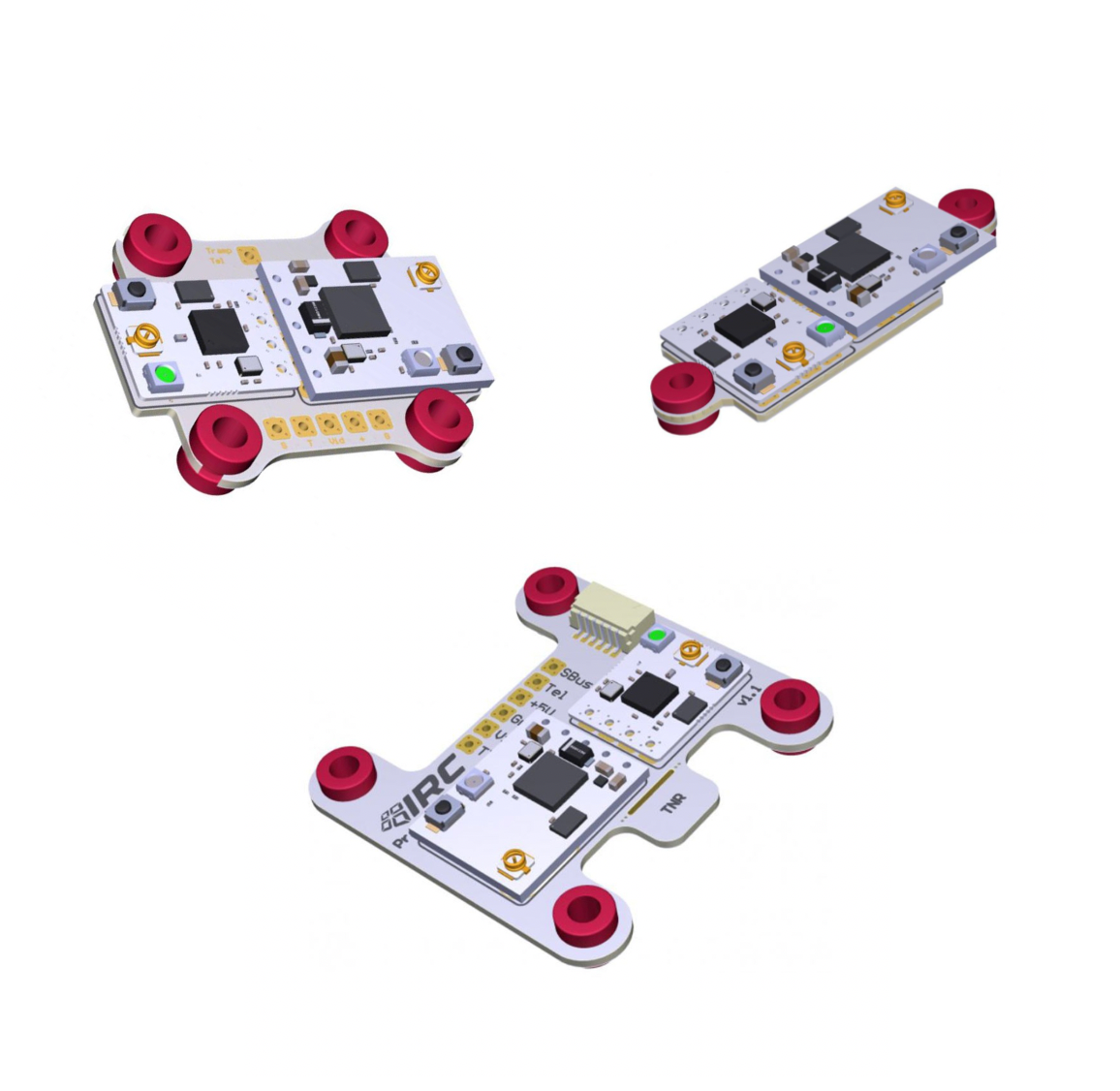 ImmersionRC Ghost RX Mounting Board 3-Pack - NDAA - Choose Version