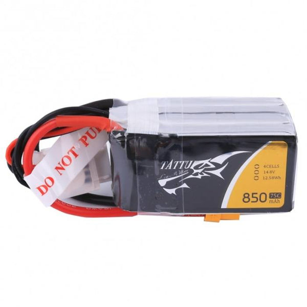 4S 850mAh 75C LiPo Battery with XT30 Connector