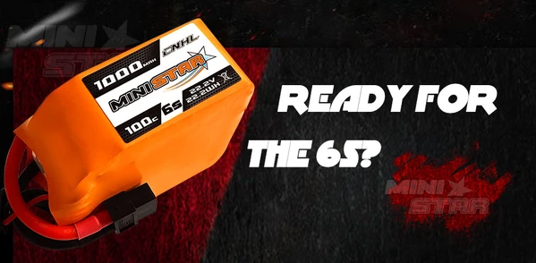 MiniStar 6S 1000mAh 100C LiPo Battery with XT60 Connector